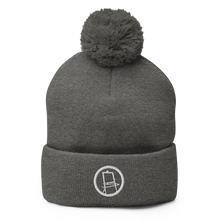 Orange Easel Logo — Pom-Pom Beanie