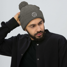 Orange Easel Logo — Pom-Pom Beanie